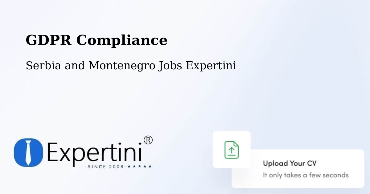 EU GDPR Compliance Statement – Edson - Serbia and Montenegro Jobs Expertini