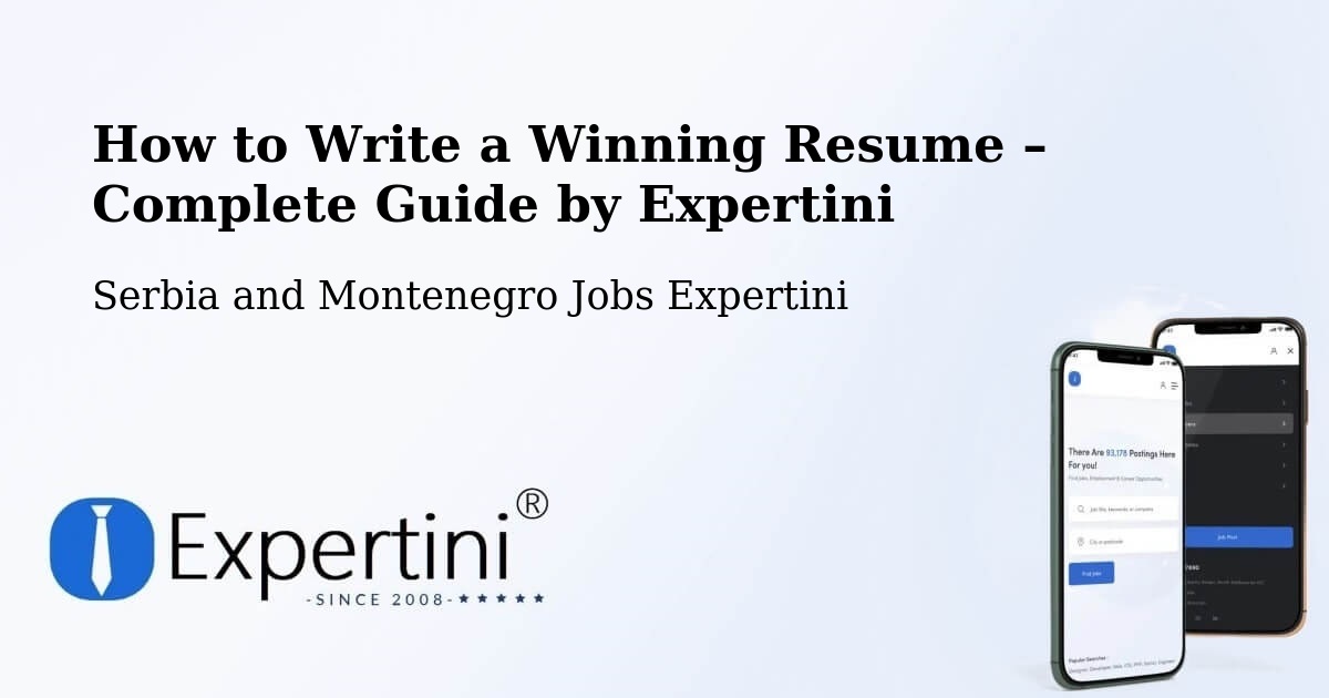 Resume Writing Guide for Job Seekers – Edson - Edson, Serbia and Montenegro Jobs Expertini